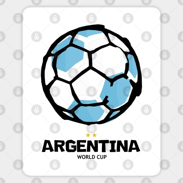 Argentina Football Country Flag Sticker by KewaleeTee